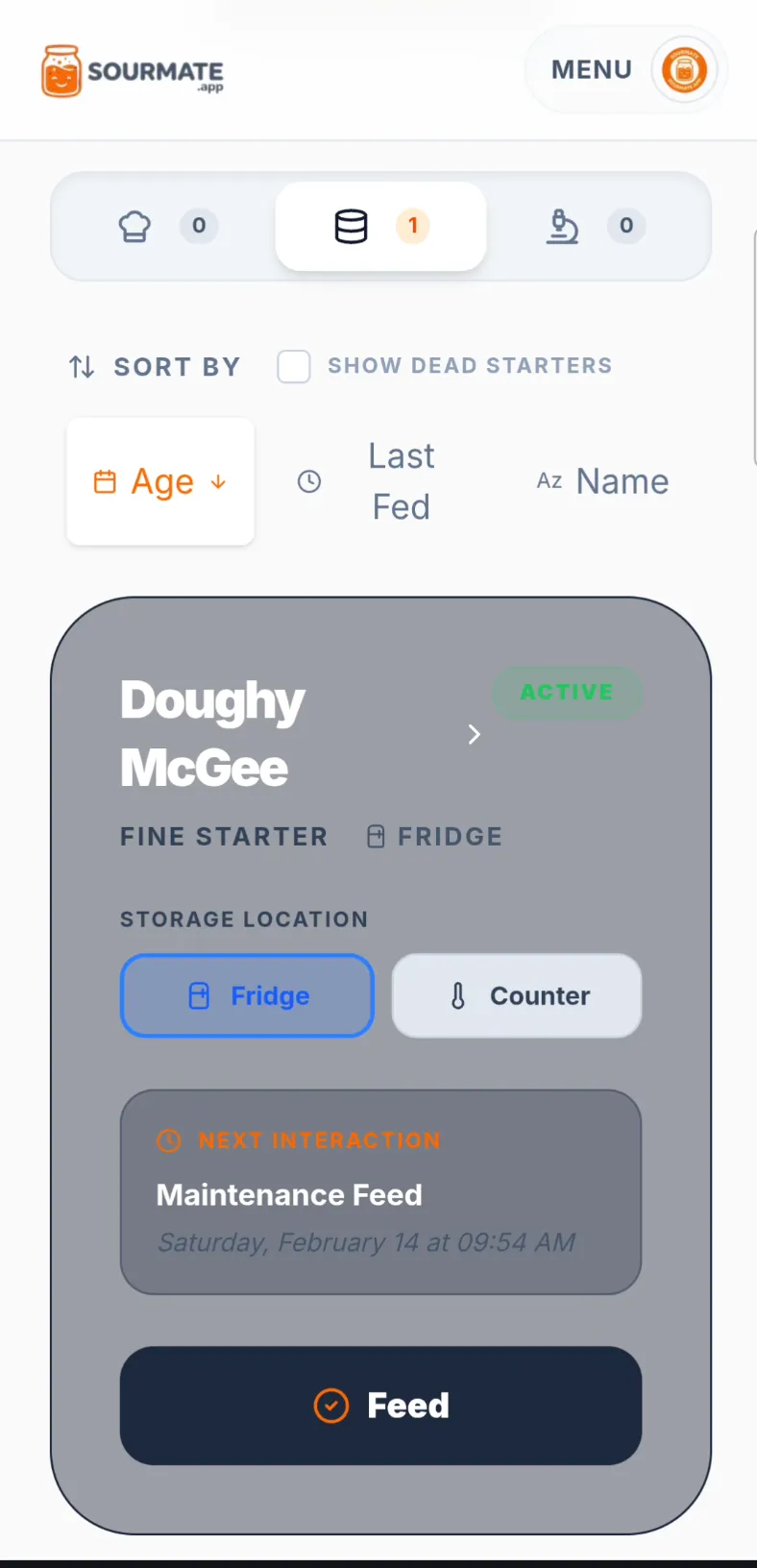 Starter tracking dashboard
